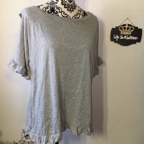 ModCloth Effortlessness Accomplished Ruffle Top XL - Picture 6 of 8